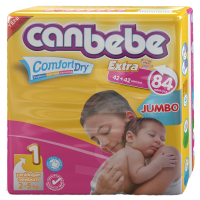 Canbebe Comfort Dry - New Born Jumbo Diapers 84 Pcs. Pack