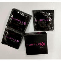 Climax Purple X - 3Pcs - Warming Gel Condoms