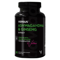 Versus Ashwagandha & Ginseng Extract Supplements 1 x 90's Capsules Pack
