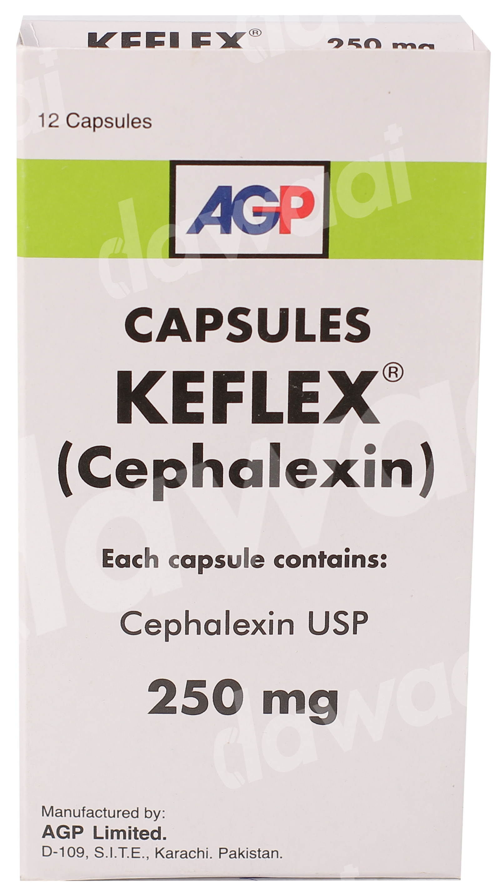 Keflex 250mg Cap.— Dawaai - Uses, Side Effect, Price In Pakistan