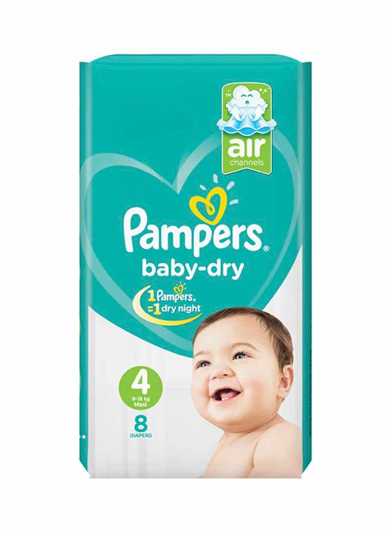 Buy Pampers Baby-Dry Size 4 (9-18 KG) 8 Counts | Online In Pakistan ...