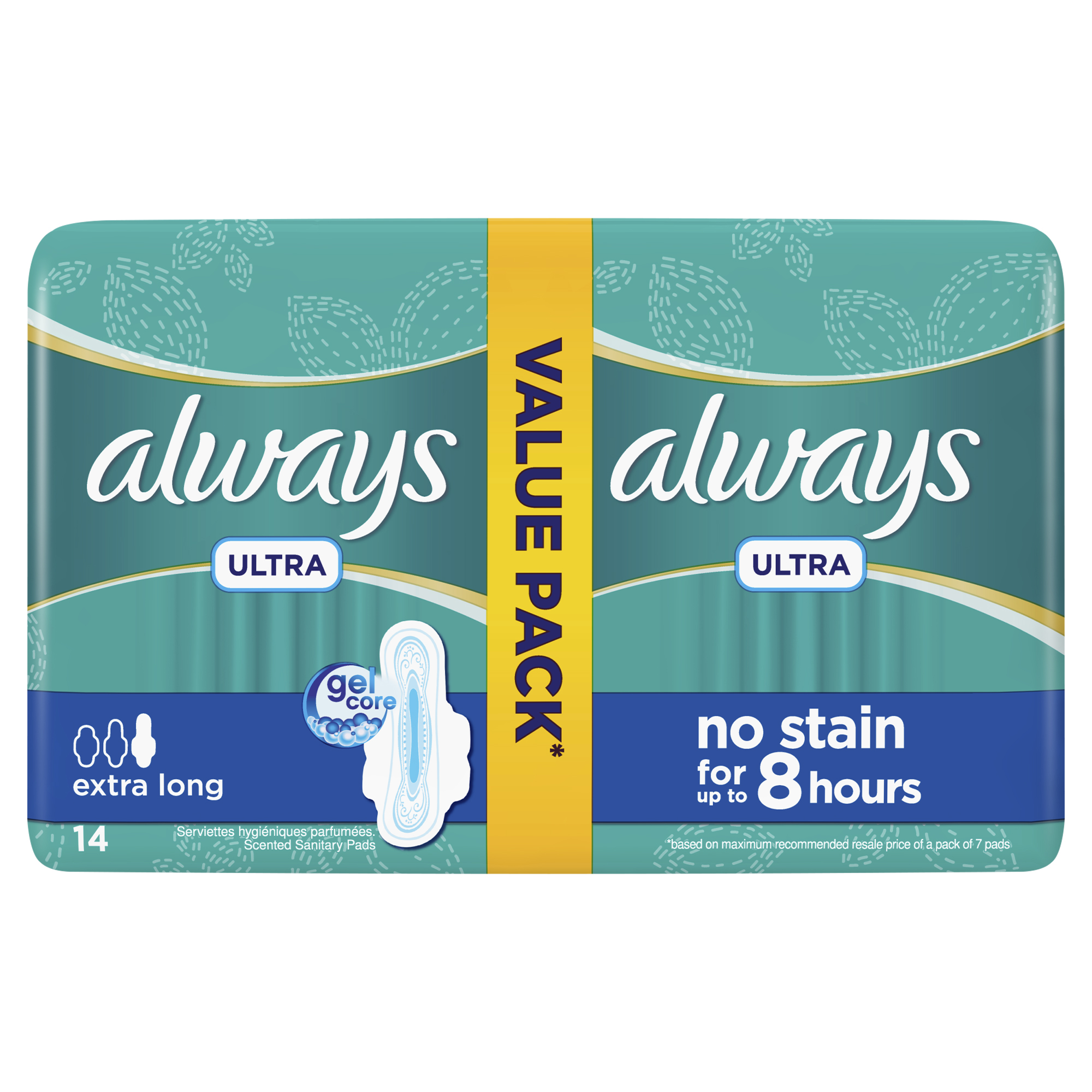 Buy Always Ultra Thin Extra Long 14 Pads | Online In Pakistan 