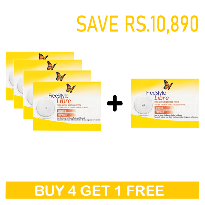 FreeStyle Libre Buy 4 Get 1 Blood Glucose Sensor Free 1 Set Pack