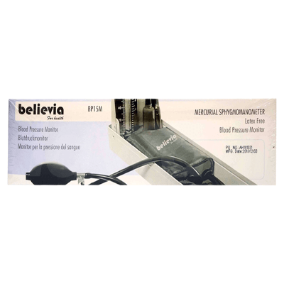 Believia BP-15M Mercurial Sphygmomanometer 1 Set Pack