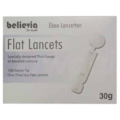 Believia Flat Lancet 100 Pcs. Pack