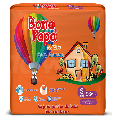 Bona Papa Magic Mega - Small Diapers 96 Pcs. Pack