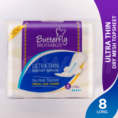 Butterfly Breathables Dry Net Mesh - Extra Large Sanitary Pads 7 Pcs. Pack.
