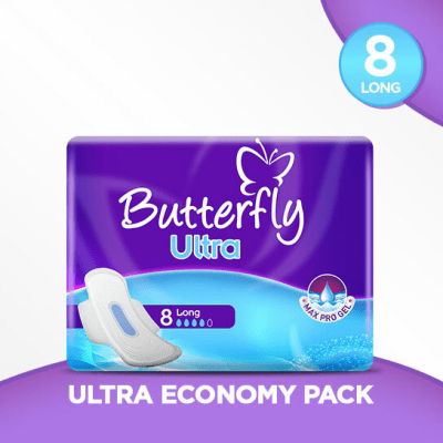 Butterfly Ultra Long 1 x 8's Pack