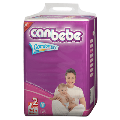 Canbebe Comfort Dry - Mini Super Economy Diapers 40 Pcs. Pack