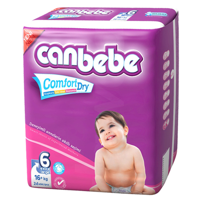 Canbebe Comfort Dry - XL Super Economy Diapers 24 Pcs. Pack