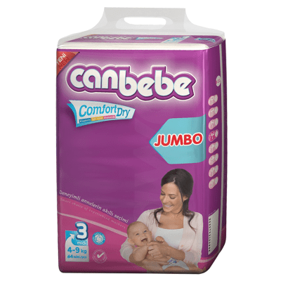 Canbebe Comfort Dry - Midi Jumbo Diapers 64 Pcs. Pack