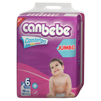 Canbebe Comfort Dry - XL Jumbo Diapers 46 Pcs. Pack