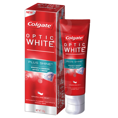 Colgate Optic White Plus Shine Toothpaste 100 gm Pack