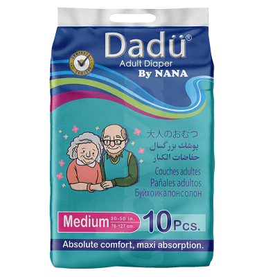 Dadu Medium Adult Diapers 10 Pcs. Pack