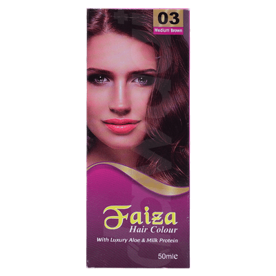 Faiza Medium Brown Hair Colour 50 ml Pack