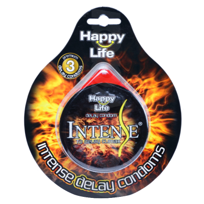 Happy Life Intense Condoms 3 Pcs. Pack
