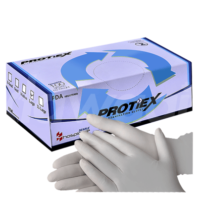 Protiex Powdered Large Examination Gloves 1 x 100's Pcs Pack