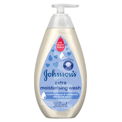 JOHNSON’S Extra Moisturising Baby Wash 300 ml Bottle