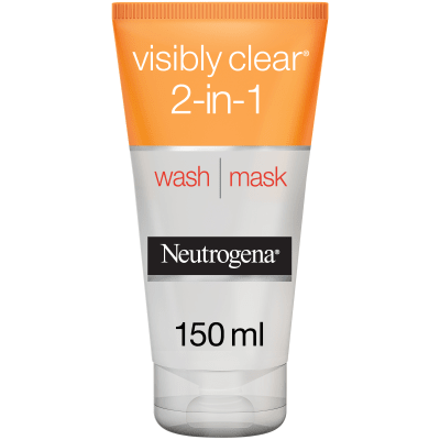 Neutrogena Facial Wash Visibly Clear 2-in-1 Wash Mask 150 ml