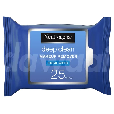 Neutrogena Makeup Remover Facial Wipes Deep Clean Pack of 25 wipes