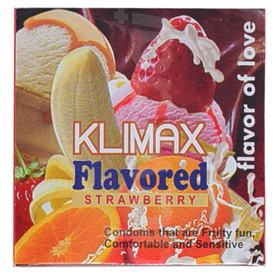 Klimax flavoured condoms- Strawberry