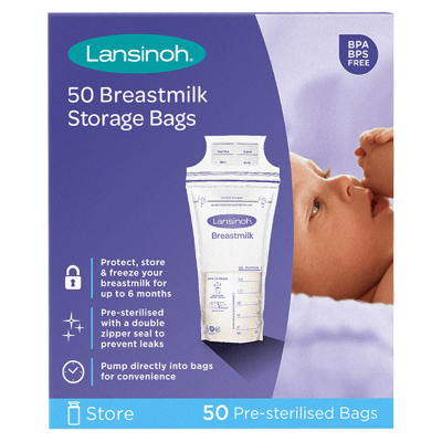 Lansinoh Breast Milk Storage Bag 50 Pcs. Pack
