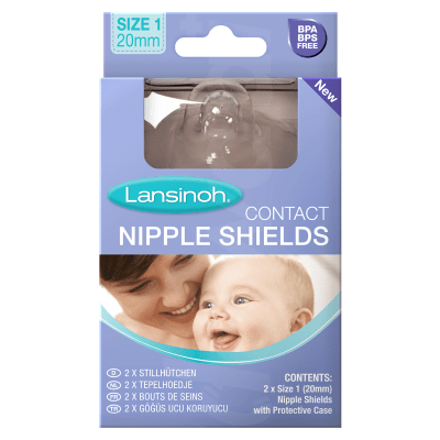 Lansinoh Size 1 (20mm) Nipple Shield 2 Pcs. Pack