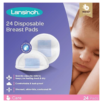 Lansinoh Disposable Breast Pads 24 Pcs. Pack