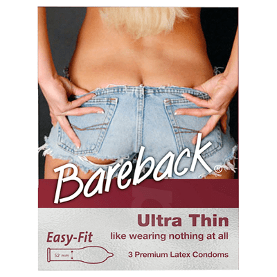 Bareback Ultra Thin Condoms 3s Pack