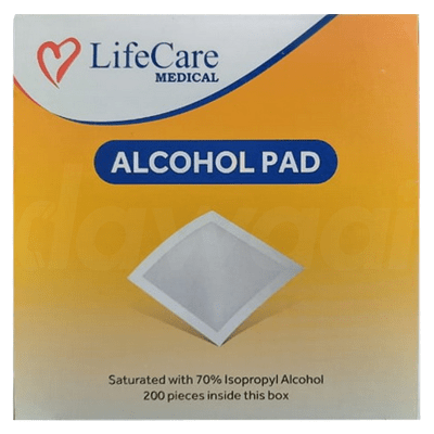 Life Care Disinfectant Alcohol Pad 200 Pcs. Pack