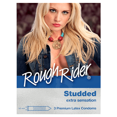 Rough Rider Studded Condoms 3s Pack