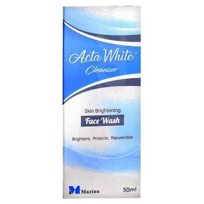 Mazton Acta White Cleanser Face Wash 50 ml Pack