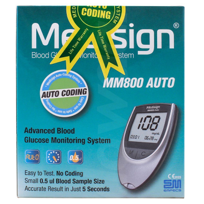 Medisign Blood Glucose Meter (MM800) (1 Set)