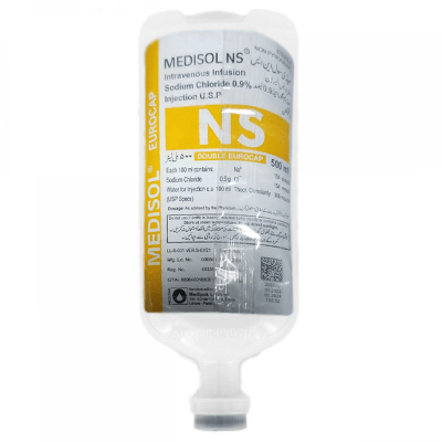 Medisol NS I.V Infusion 0.9 % Sodium Chloride Injection 500 ml Bottle