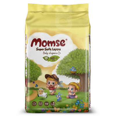 Momse Economy - New Born Diapers 48 Pcs. Pack