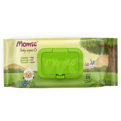Momse Baby Wipes 66 Pcs. Pack