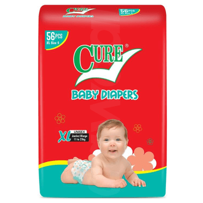 Cure Mega - XL Diapers 56 Pcs. Pack