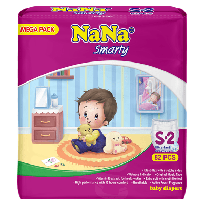 Nana Mega Smarty - Small Diapers 82 Pcs. Pack