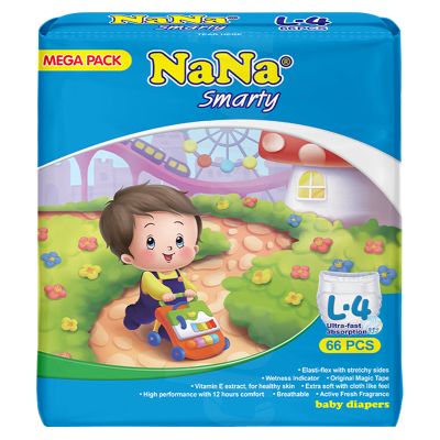 Nana Mega Smarty - Large Diapers 66 Pcs. Pack