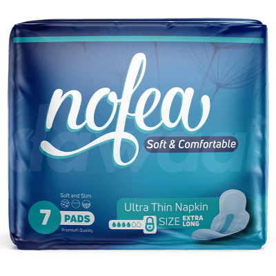 Nofea Ultra Thin - Extra Long Sanitary Pads 7 Pcs. Pack