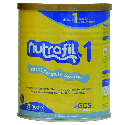 Nutrafil Infant Formula - 1 Milk Powder 400 gm Tin
