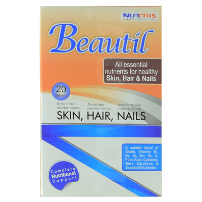 Beautil Skin, Hair & Nails Supplement 2 x 10's Tablets Pack