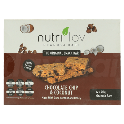 Nutrilov Granola - Chocolate Chip & Coconut Bars