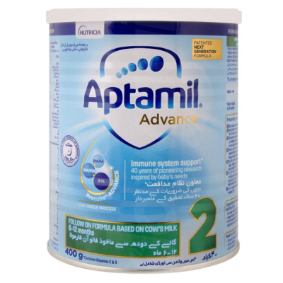 Nutricia Aptamil Advance 2 Milk Powder 400 gm Tin