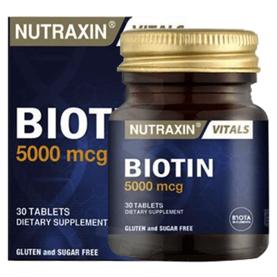 Nutraxin Biotin Supplements 1 x 30's Tablets Bottle