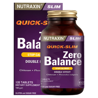 Nutraxin Zero Balance Supplements 1 x 120's Tablets Bottle