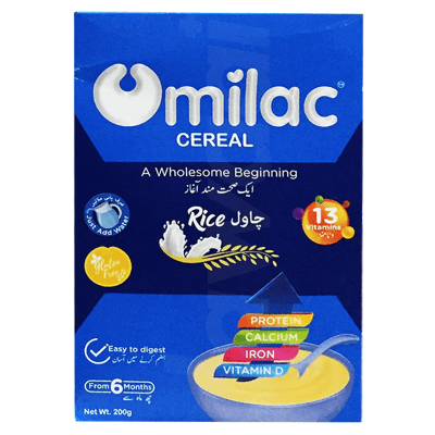 Omilac Rice Cereal 200 gm Soft Pack