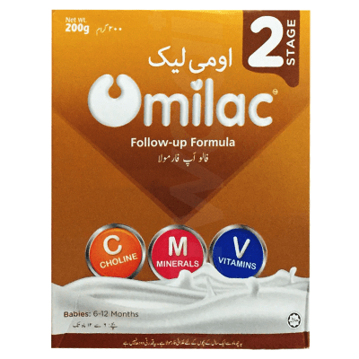 Omilac Stage 2 - Follow Up Formula Milk Powder 200 gm Soft Pack