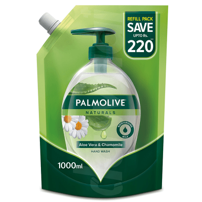 Palmolive Naturals Aloe & Chamomile Liquid Handwash 1000 ml Refill Pouch