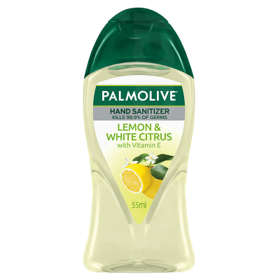 Palmolive Naturals Lemon & White Citrus Hand Sanitizer 55 ml Bottle